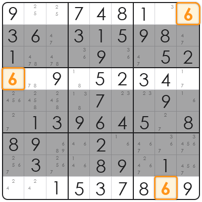sudoku box line reduction